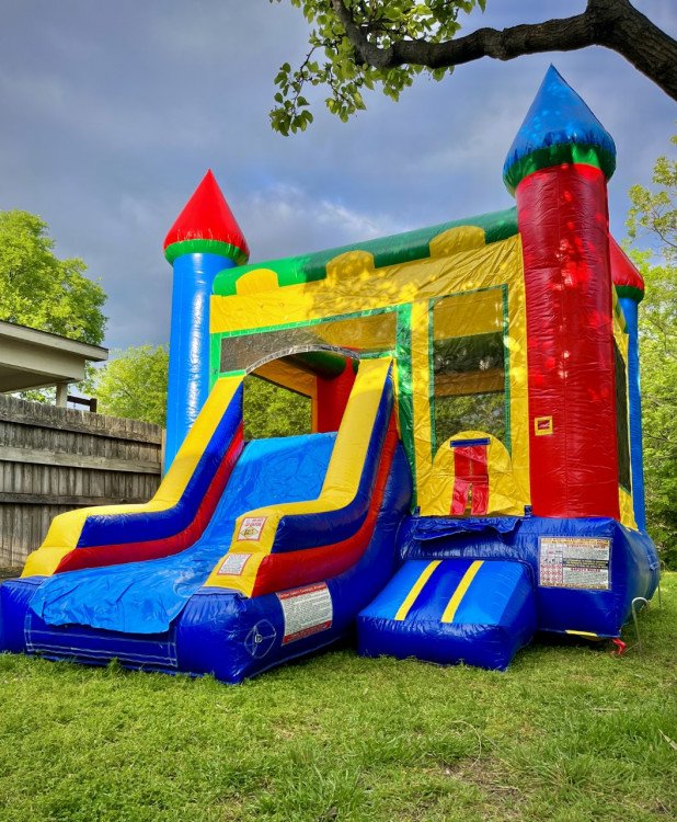 🌈 #22 Rainbow Bounce House Slide (Dry)