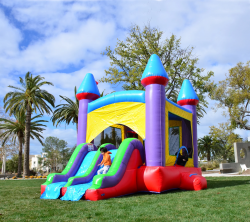 🍬 #28 Jelly Bean Castle  Bounce House Slide Combo (Dry)