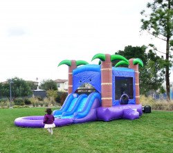 Tropical20Thunder202620Wet20pic206 1697575854 🌳 #26 Enchanted Forest Bounce House Dual Slide W/Pool (Wet)