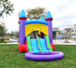 jelly20bean208 1698282559 🍬 #28 Jelly Bean Castle Bounce House Dual Slide W/Pool (Wet)