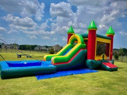 IMG 5983 1706245123 ❇️ #20 Emerald Peak Bounce House Slide W/Large Pool (Wet)