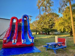 IMG 9470 1705887888 ⍟🇺🇸 #31 Captain America 20ft Tall XL Dual Slide (Dry)