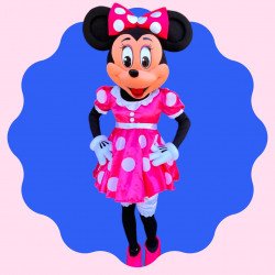 Pink Minnie Mouse Mascot