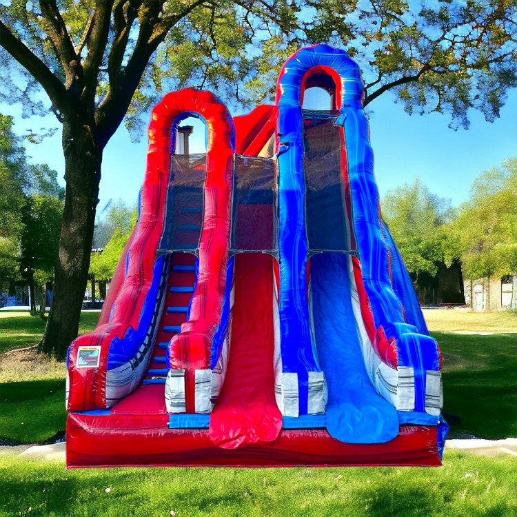 ⍟🇺🇸 #31 Captain America 20ft Tall XL Dual Slide (Dry)