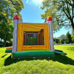 PhotoRoom 20240126 220235 1706330312 🦖#33 T-REX X-Large 5in1 Bounce House Dual Slide Wet/Dry