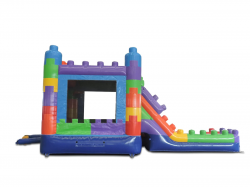 4in1 blocks combo 3.jpg 1708402304 🧱 Blocks X-Large 4in1 Bounce House Slide Wet/Dry