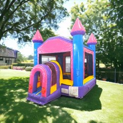 🩷 #16 Compact Party Pop Pink 10' Bounce House