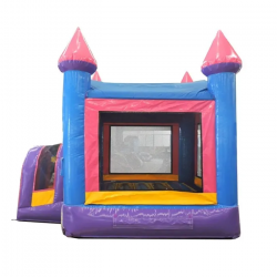 dy bh minipink sideb 1.jpg 1708547746 🩷 #16 Compact Size Party Pop Pink 10' Bounce House