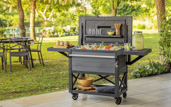 Cooler Cart Outdoor Patio Ice Chest Insulated