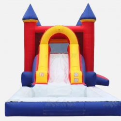 91F39EFD 39DB 47B7 934A 69A34D91FEA5 1712796483 🎊 #11 Vibrant Castle Bounce House Slide W/Large Pool (Wet)