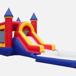 C4E59649 44CE 44E9 9D48 4C2DE3C9668E 1712796483 🎊 #11 Vibrant Castle Bounce House Slide W/Large Pool (Wet)