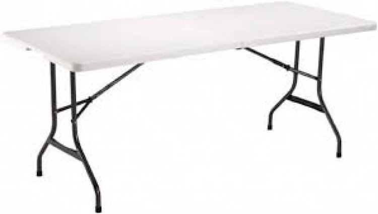 White Rectangle Table