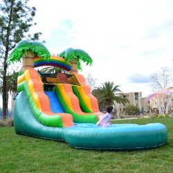 #38 Summer Breeze 13FT Waterslide W/Attached Pool