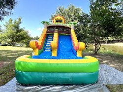 SUNBURST20FRONT 1719283612 #35 Sunburst 15ft Extra Wide Lane Waterslide W/Attached Pool