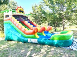 unnamed 1 1719283580 #35 Sunburst 15ft Extra Wide Lane Waterslide W/Attached Pool