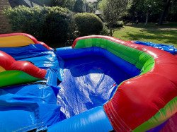 unnamed 4 1719285156 #36 Color Splash 15ft Extra Wide Lane Waterslide W/Attached