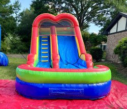 unnamed 1719285155 #36 Color Splash 15ft Extra Wide Lane Waterslide W/Attached