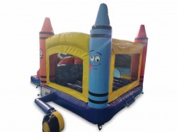 462549883 1073588130613985 8789171388030671800 n 1729558353 🌟T4 Toddler Mini Crayon Bounce House Slide