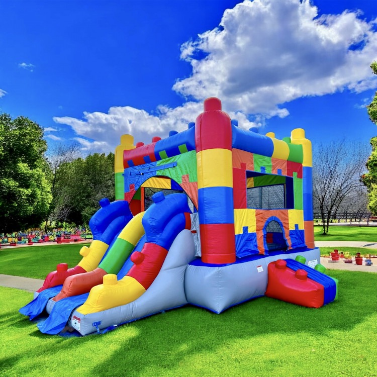 🧱  #29 Lego Block Party Bounce House Slide (Dry)