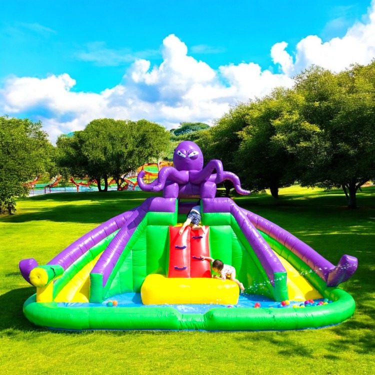 Junior Monster Octopus Waterpark W/Splash Pool