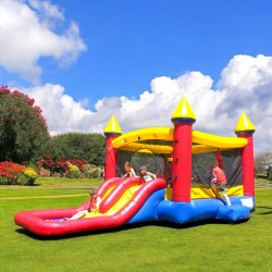 #T5 Junior Red Castle Bounce Slide Combo (Dry/Wet)