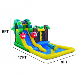 Junior Catepillar Bounce House W/Splash Pool
