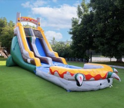 #33 T-REX 18ft Waterslide w/Pool (WET)