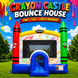🖍️ Crayon Castle Bounce House
