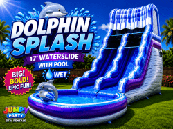 #40 🐬 NEW 🌟 Feel the Rush | Dolphin Splash Waterslide with Deep Splash Pool (Wet) 🥇