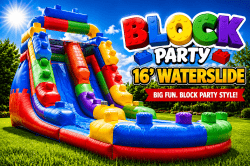 #41 🧱 NEW 🌟 Level Up the Fun | Block Theme Waterslide with Deep Splash Pool (Wet) 🥇