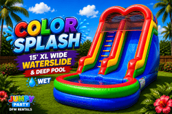 #36 🌈 Bigger Crowd, Bigger Fun | Color Splash XL Waterslide with Pool (Wet) 🥇⭐