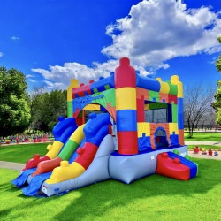 IMG 0920 1730152883 #29 Lego Block Party Bounce House With Slide (Dry)