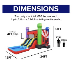 IMG 9277 1783418234 1 #39 Ninja Warrior Bounce House With Waterslide & Splash Pool
