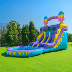 IMG 9634 1784069576 #42 🍭 NEW 🌟 Race to the Splash | Popsicle Dual Lane Waterslide with Pool (Wet) 🥇⭐