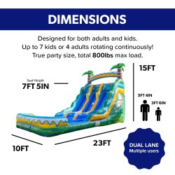 Image2013 1784994753 #43 🌴 NEW 🌊 Island Rush | Dual Lane Waterslide with Pool (Wet) 🥇⭐