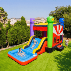 #39 Ninja Warrior Bounce House Waterslide