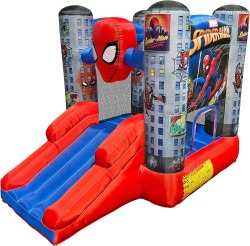 spiderman201 1750435449 #T6 Toddler Spider-Man Bounce House with Slide