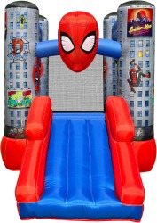spiderman203 1750435448 #T6 Toddler Spider-Man Bounce House with Slide