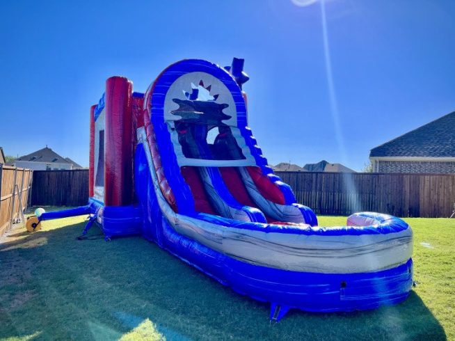 Bounce House with Dual Water Slide